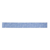 Whimsical Blue White Christmas Doodle Ribbon Satijnen Lint (Voorkant)