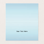 Whimsical Bluebird Yellow Accidents in Flight blue Visitekaartje (Binnenkant ongevouwen)