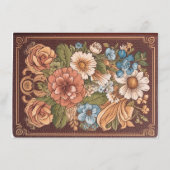 Whimsical boek voor Baby shower Informatiekaartje (Achterkant)