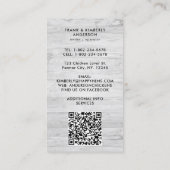 Whimsical  Boerderij Fresh Eggs Chicken QR Code Visitekaartje (Achterkant)