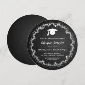 Whimsical Bohemian | Chalkboard | Afstuderen Pet Kaart (Voorkant / Achterkant)