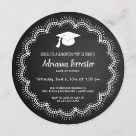 Whimsical Bohemian | Chalkboard | Afstuderen Pet Kaart