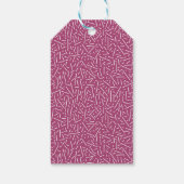 Whimsical Bohemian Floral Wreator Baby shower Labe Cadeaulabel (Achterkant)