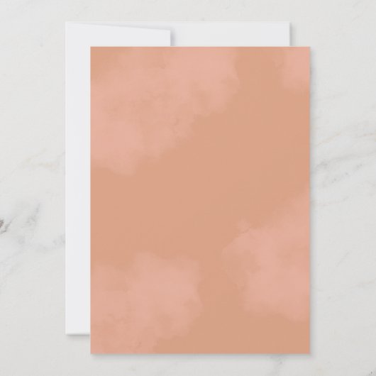 Whimsical Bohemian Sunset Peach Fuzz Afstuderen Kaart (Achterkant)