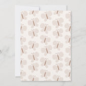 Whimsical Boho Baby Butterfly Retro 1e Verjaardag Kaart (Achterkant)