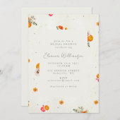 Whimsical Boho Cotvoordcore Floral Vrijgezellenfee Kaart (Voorkant / Achterkant)