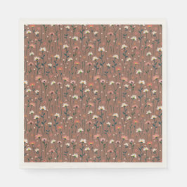 Whimsical Boho Floral Pattern Herfst House Warming Servet