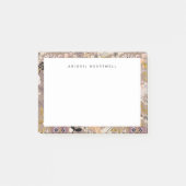 Whimsical Boho Floral Pattern Voeg Jouw naam toe Post-it® Notes (Voorkant)