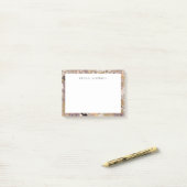 Whimsical Boho Floral Pattern Voeg Jouw naam toe Post-it® Notes (Op bureau)