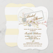 Whimsical Boho Floral Pearl Wreath Vrijgezellenfee Kaart (Voorkant / Achterkant)