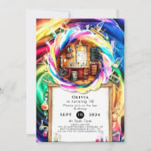 Whimsical Boho Fun Scientist Verjaardag Kaart (Voorkant)