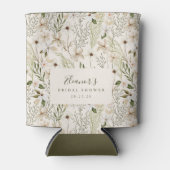 Whimsical Boho Greenery Foliage Vrijgezellenfeest Blikjeskoeler (Voorkant)