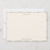 Whimsical Boho Groene Blad Bruidsdouche Bedankkaart (Voorkant)