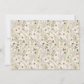 Whimsical Boho Groene Blad Bruidsdouche Bedankkaart (Achterkant)