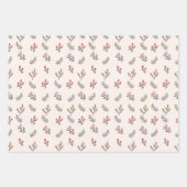 Whimsical Boho Kerstmis Inpakpapier Vel (Voorkant 2)