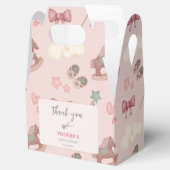 Whimsical Boho kwekerij Bassinet Dreams Paard Bedankdoosjes (Geopend)