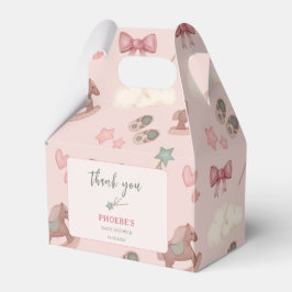 Whimsical Boho kwekerij Bassinet Dreams Paard Bedankdoosjes