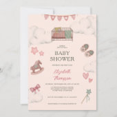 Whimsical Boho kwekerij Bassinet Dreams Paard Kaart (Voorkant)