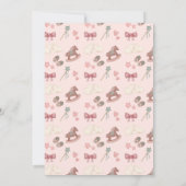 Whimsical Boho kwekerij Bassinet Dreams Paard Kaart (Achterkant)