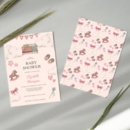 Whimsical Boho kwekerij Bassinet Dreams Paard Kaart