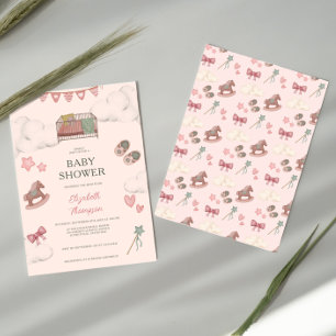 Whimsical Boho kwekerij Bassinet Dreams Paard Kaart