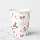 Whimsical Boho kwekerij Bassinet Dreams Paard Papieren Bekers (Achterkant)