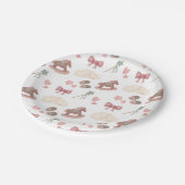 Whimsical Boho kwekerij Bassinet Dreams Paard Papieren Bordje (Gekanteld)