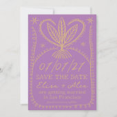 Whimsical Boho Lijstje SAVE THE DATE AANPASBARE FO (Voorkant)