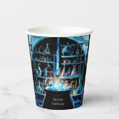 Whimsical Boho Magic Scientist Verjaardag Papieren Bekers (Voorkant)