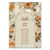 Whimsical Boho Neutral Ivory Sage Floral Wedding Kaart (Achterkant)