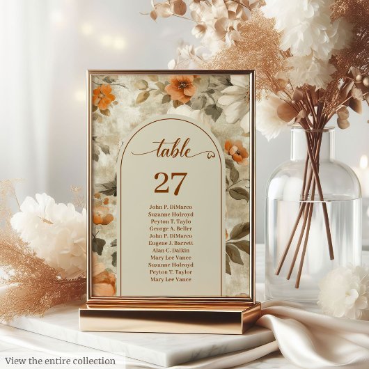 Whimsical Boho Neutrale Ivoor Salie Bloemige Trouw Kaart