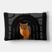 Whimsical Boho Owl & Tropical Monstera Leaf Etui (Achterkant)
