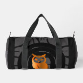 Whimsical Boho Owl & Tropical Monstera Leaf Plunjezak (Achterkant)