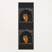 Whimsical Boho Owl & Tropical Monstera Leaf Yogamat (Voorkant)