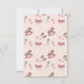 Whimsical Boho Paard Cloud Illustratie Bedankkaart (Achterkant)