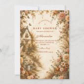 Whimsical Boho Pompoen Baby Shower Kaart (Voorkant)