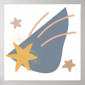 Whimsical boho vallende ster, poster (Voorkant)