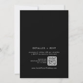 Whimsical Boho Wilde Bloem QR Code Spaanse Trouwda Kaart (Achterkant)