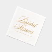 Whimsical Bold Calligraphy Vrijgezellenfeest Folie Servetten (Links)