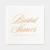 Whimsical Bold Calligraphy Vrijgezellenfeest Folie Servetten (Voorkant)