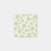 Whimsical Bold Green & Paarse Bloempatroon Post-it® Notes (Voorkant)