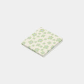 Whimsical Bold Green & Paarse Bloempatroon Post-it® Notes (Schuin)