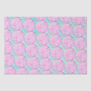 Whimsical Bold Kleurrijke Rozen Tissuepapier