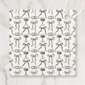 Whimsical boog, hand getrokken bruiloft dank u bedankjes labels (Achterkant)