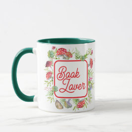 Whimsical Book Lover Mushroom Coffee Mok
