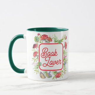 Whimsical Book Lover Mushroom Coffee Mok