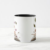 Whimsical Bookish Combo Mug – Aesthetic Kitten Mok (Midden)
