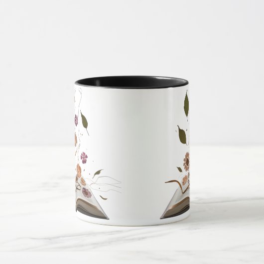 Whimsical Bookish Combo Mug – Aesthetic Kitten Mok (Midden)