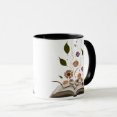 Whimsical Bookish Combo Mug – Aesthetic Kitten Mok (Voorkant rechts)