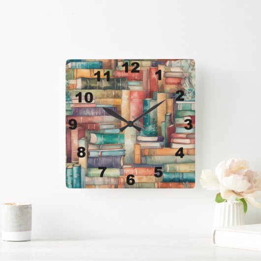 Whimsical Books Wandklok (Huis)